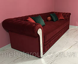 Диван Честерфілд 3ка з дзеркалами 264х100х85 (повністю розбірний), фото 3