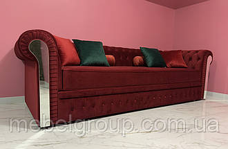 Диван Честерфілд 3ка з дзеркалами 264х100х85 (повністю розбірний), фото 4