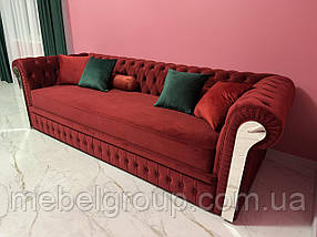 Диван Честерфілд 3ка з дзеркалами 264х100х85 (повністю розбірний), фото 5