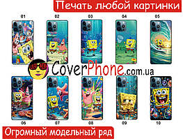 Силіконовий чохол Губка Боб Sponge Bob для Xiaomi Samsung Motorola Nokia Iphone ZTE Vivo Oppo Realme