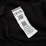 Світшот чоловічий чорний із написом S M L XL XXL, фото 3