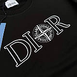 Світшот чоловічий чорний із написом S M L XL XXL, фото 7