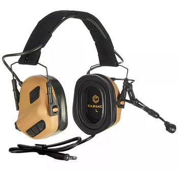 Тактичні навушники EARMOR M32 PLUS Койот