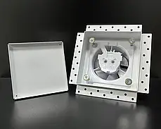 Витяжний вентилятор прихованого монтажу AirRoxy dRim 100 TS BB таймер білий, фото 3