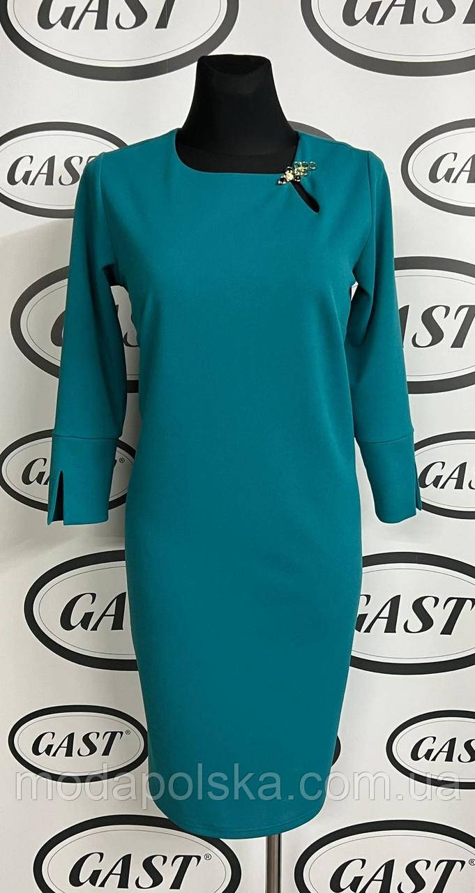 Однотонне плаття бірюза фірми "Gast", фото 1