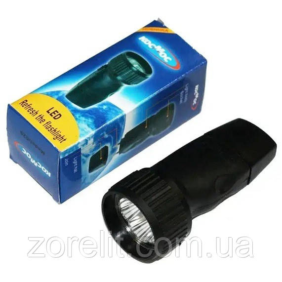 Ліхтарик акумуляторний Космос LED, ручний світлодіодний, фото 1