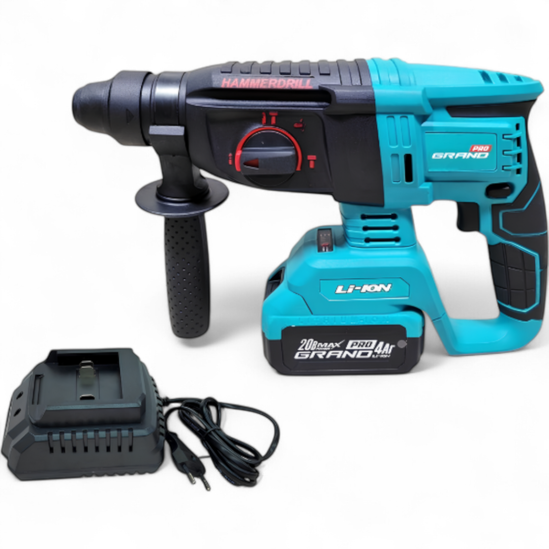 Перфоратор акумуляторний GRAND ПА-20/26BL (1 акум. 20В, 6 А/год, Безщітковий, ЧЕХІЯ) - фото 1 - id-p2749805162