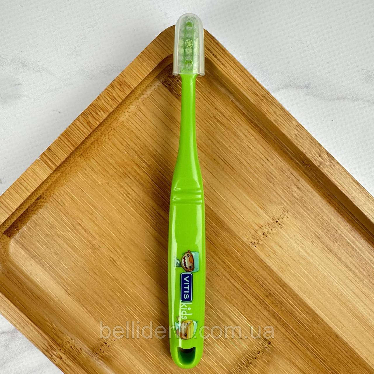 Зубна щітка VITIS KIDS CAMPAIGN салатова (від 3-6 років), 1 шт