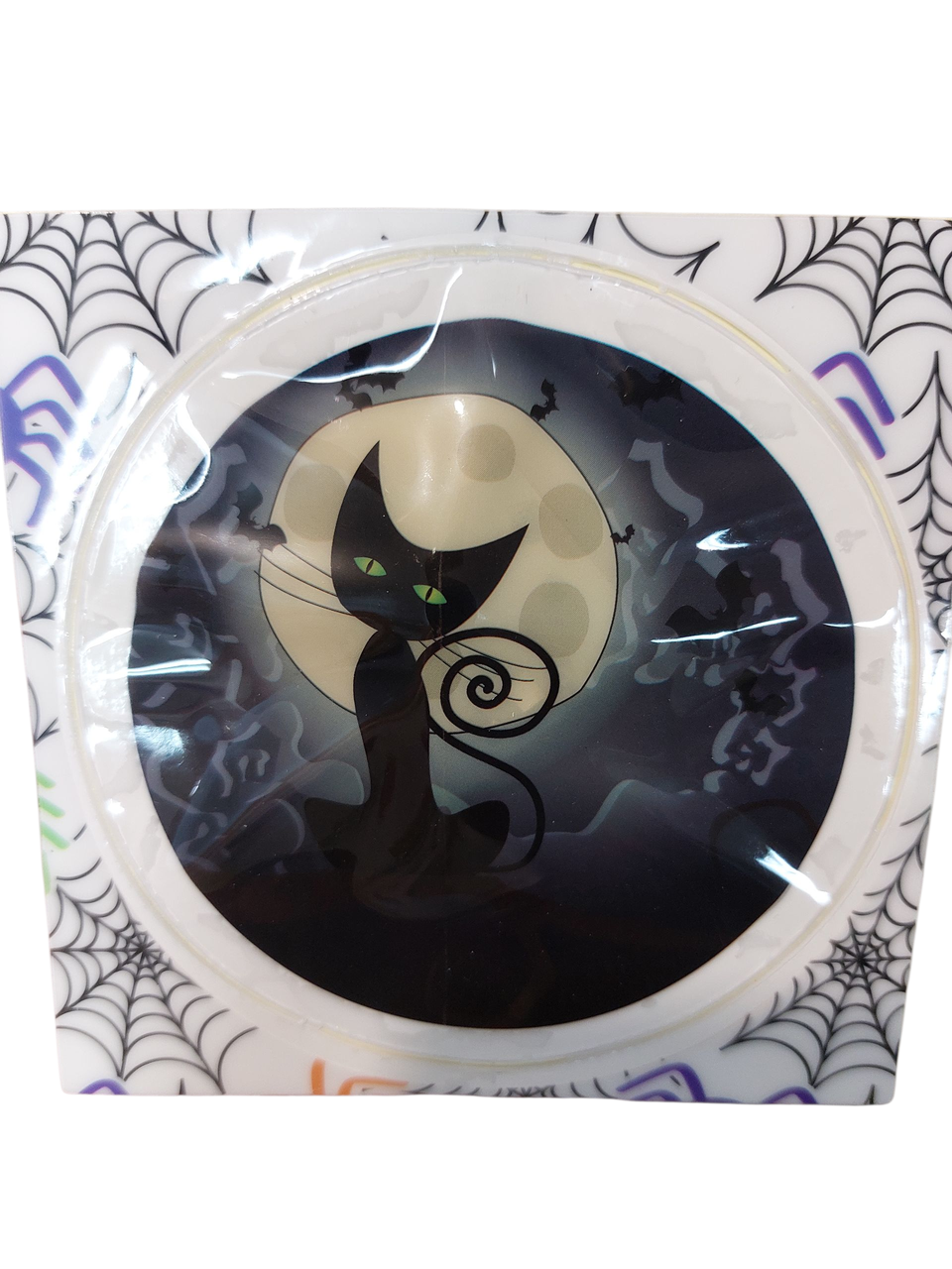 Наклейка для Хелловін Кіт 8 см різнобарвний, фото 1
