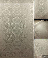 Шовкова церковна тканини Канон білий з сріблом