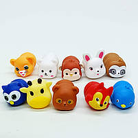 Дерево-сортер з тваринами 10 в 1 — навчальна гра з цифрами, фігурки диких тварин, арт. 207, фото 5