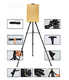 Мольберт-тринога WORISON металевий телескопічний з чохлом, фото 2