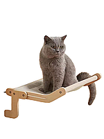 Гамак лежанка для кота 47х38х21 см бежевий