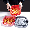 Силіконові форми вкладиші для фритюрниць складна SAM-77721 сірий 23.5см, фото 2