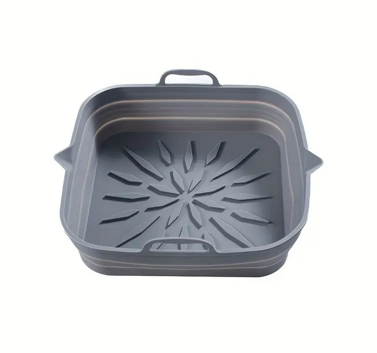 Силіконові форми вкладиші для фритюрниць складна SAM-77721 сірий 23.5см, фото 1