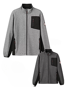 Чоловіча стильна толстовка на змійці в темно-сірому кольорі