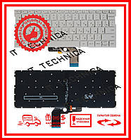 Клавіатура XIAOMI AIR 13.3 (9Z.ND7BW.001 490.09U07.0D01) Срібляста без рамки з підсвічуванням RUUS ОРИГІНАЛ