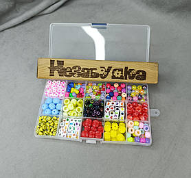 Набір намистин у прозорій коробочці Н745/2 17х9,5х2см