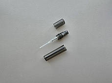 3 мл пробник димка чорний пластиковий з розпилювачем, спреєм тестер фиолка для парфумерії, парфумів, туалетної води, атомайзер, фото 3