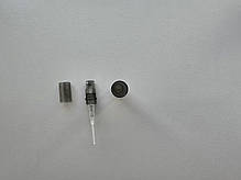 3 мл пробник димка чорний пластиковий з розпилювачем, спреєм тестер фиолка для парфумерії, парфумів, туалетної води, атомайзер, фото 4