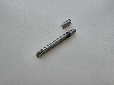 5 - 5.3 мл пробник димка чорний пластиковий з розпилювачем спрей, флакон, тестер, атомайзер, фото 1