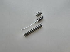 5 - 5.3 мл пробник димка чорний пластиковий з розпилювачем спрей, флакон, тестер, атомайзер, фото 3