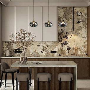 Дизайнерский led підвіс 3W з графітовим плафоном (800-P3308M-1led SM), фото 2