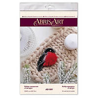 Набір для вишивання бісером прикраси "Снігур" AD-041 на натуральному полотні ch ЗНИЖКА