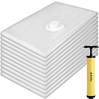 Вакуумні пакети для одягу 50×70 см Ruhhy 21946 — набір 10 шт + насос