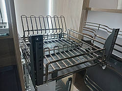 Сушка для посуду фасад 450 висувна з дотягувачем Inoxa Ellite 5703ЕY титан (з кріпленням фасаду)