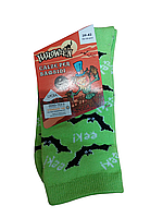 Шкарпетки на Хелловін Кажани 39-42 салатовий