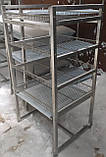 Сушка для посуду та інвентарю з нержавіючої сталі стаціонарна, фото 2