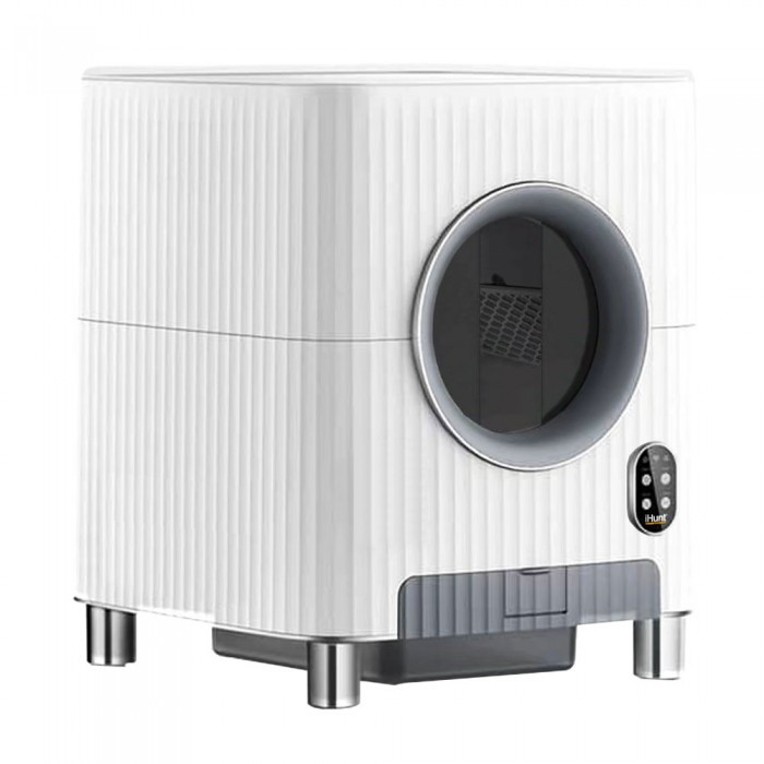 Автоматичний розумний лоток для котів iHunt Smart Cat Litter V3,автоматичні двері,дистанційне керування,ємність 68 л, стерилізація, фото 1