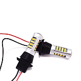 Led лампи ДХО в повороти P21W 1156 150° 20w 12v CAN-BUS (обманка) - жовтий/білий колір, фото 3