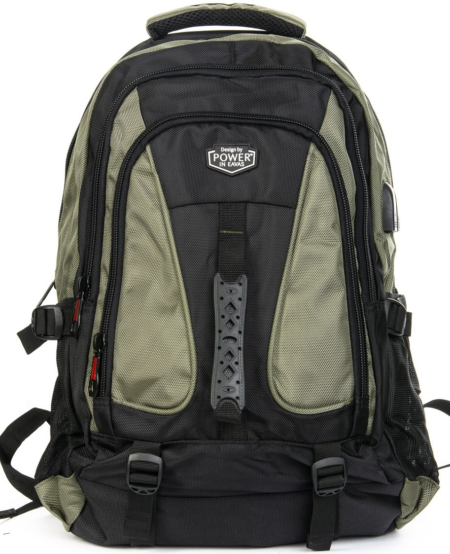 Рюкзак туристичний на 40 літрів зелений Power in Eavas 8212 міський шкільний підлітковий спортивний 50х35х25см