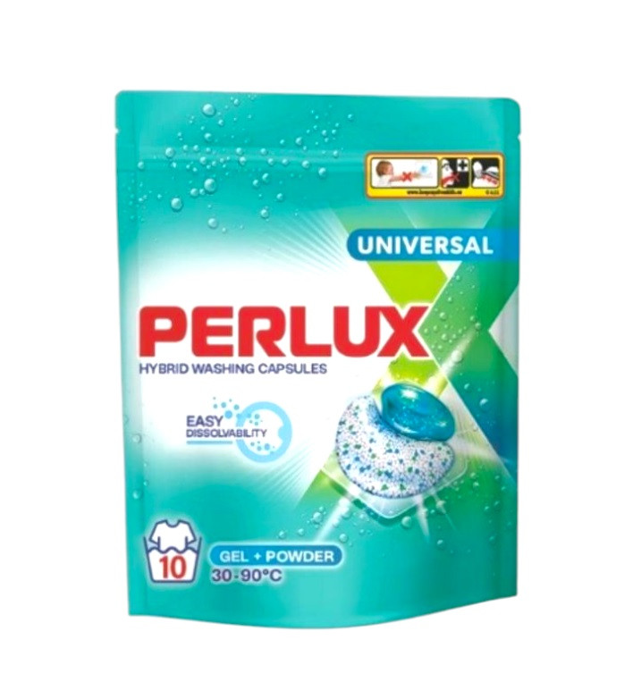 Капсули для прання Perlux Universal doypack 10 шт, фото 1