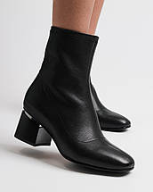 Черевики жіночі Berkonty 394100 чорна шкіра, фото 2