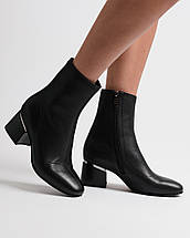 Черевики жіночі Berkonty 394100 чорна шкіра, фото 5
