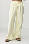 Спортивні штани з плюшевим начосом — лимонний колір, XL (є розміри), фото 5