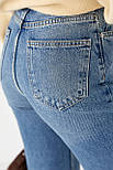 Мом-джинси з високою посадкою — синій колір, 38р (є розміри), фото 4