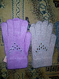 Жіночі рукавички зі стразами Корона, фото 3