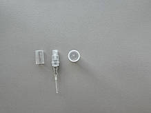 3 мл пробник пластиковий напівпрозорий з розпилювачем, спреєм тестер фиолка для парфумерії, парфумів, фото 4