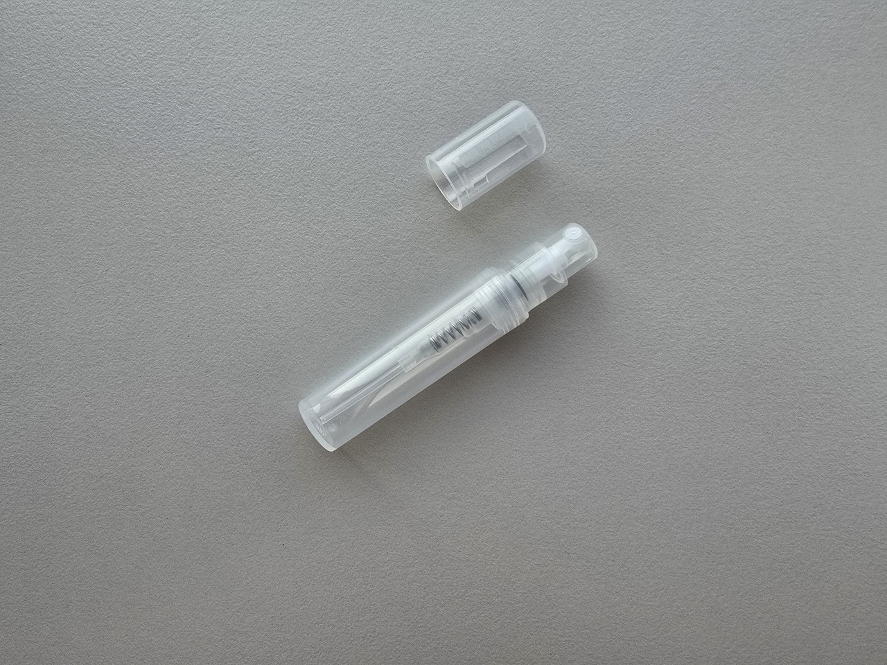 3 мл пробник пластиковий напівпрозорий з розпилювачем, спреєм тестер фиолка для парфумерії, парфумів