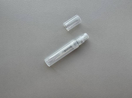 3 мл пробник пластиковий напівпрозорий з розпилювачем, спреєм тестер фиолка для парфумерії, парфумів, фото 1