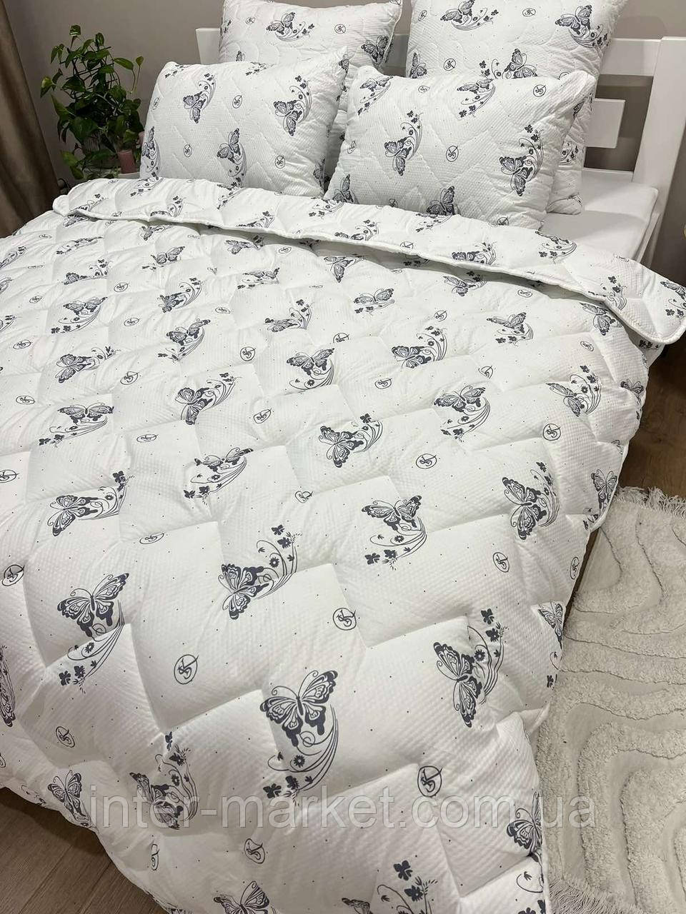 Ковдра двоспальне Жатка Еко Пух 180*210см., фото 1