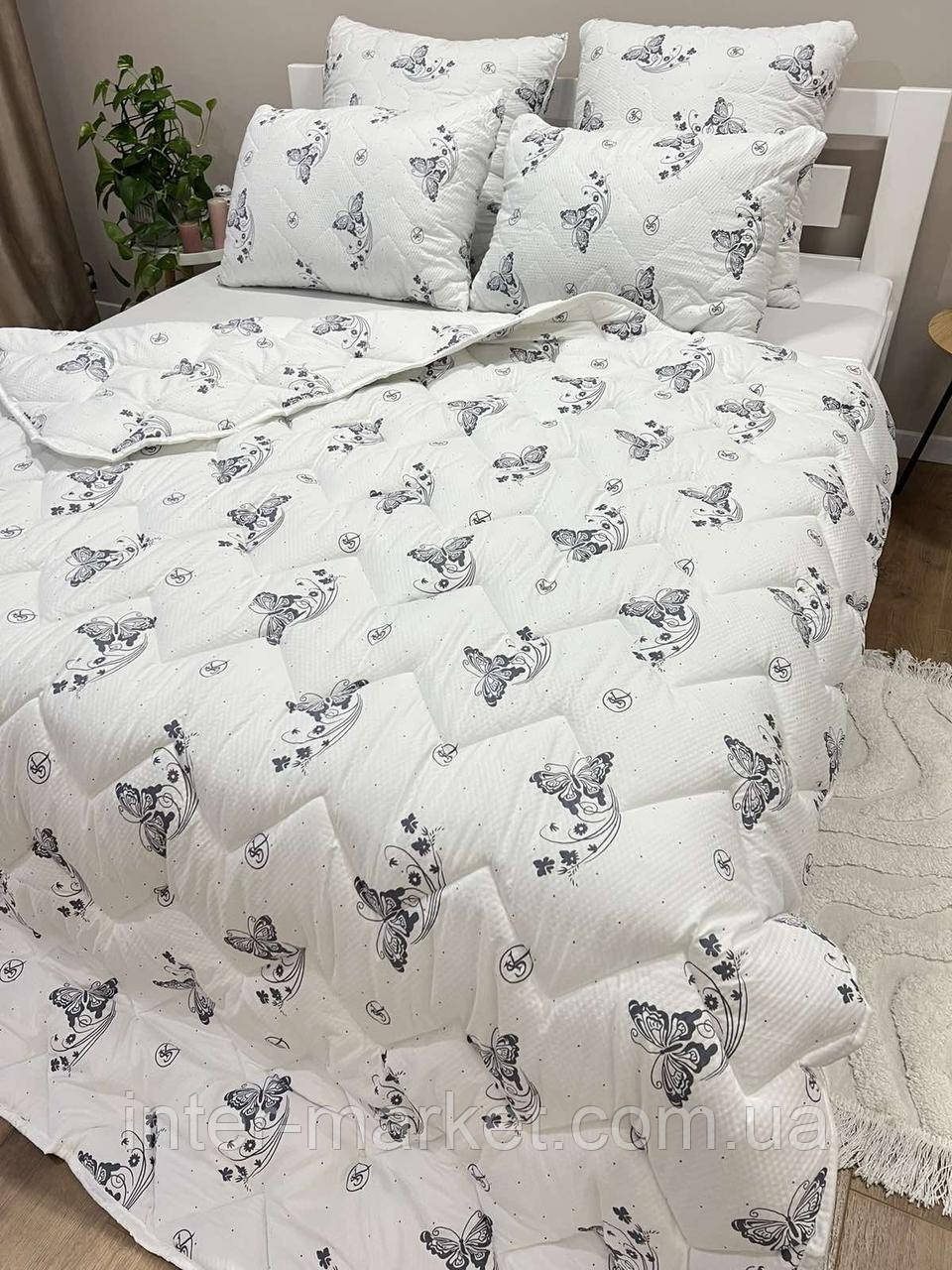 Ковдра євро Жатка Еко Пух 200*220см., фото 1