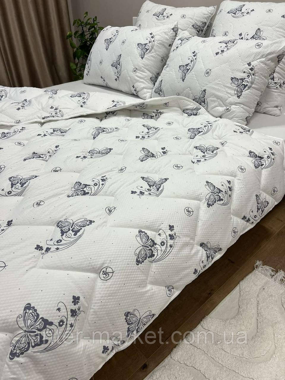 Ковдра півтораспальна Жатка Еко Пух 150*210см., фото 1