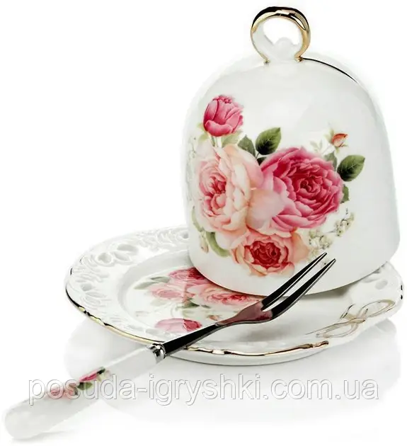 Лимонниця з вилочкою Бант, розмір 12,2-12,2-7,9см, фото 1