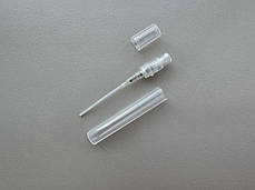 4 - 4.4 мл пробник пластиковий напівпрозорий флакон атомайзер з розпилювачем, фото 3