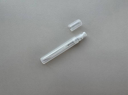 4 - 4.4 мл пробник пластиковий напівпрозорий флакон атомайзер з розпилювачем, фото 1